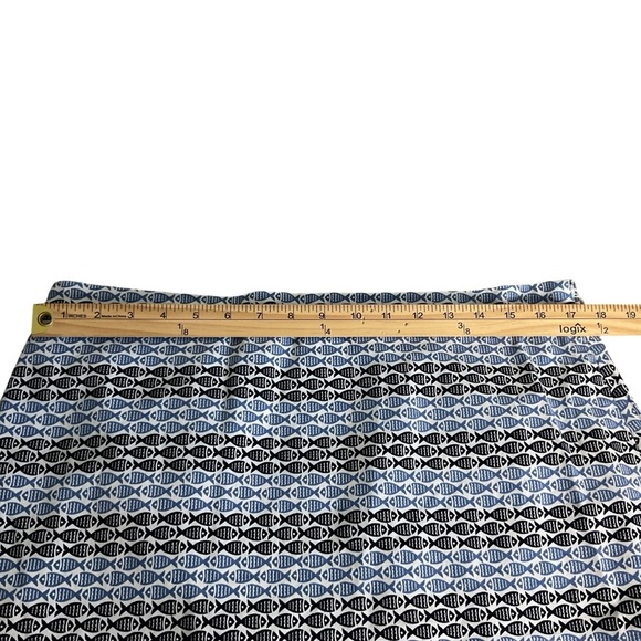 Talbots Black and White Geometric Pencil Skirt - Picture 3 of 6